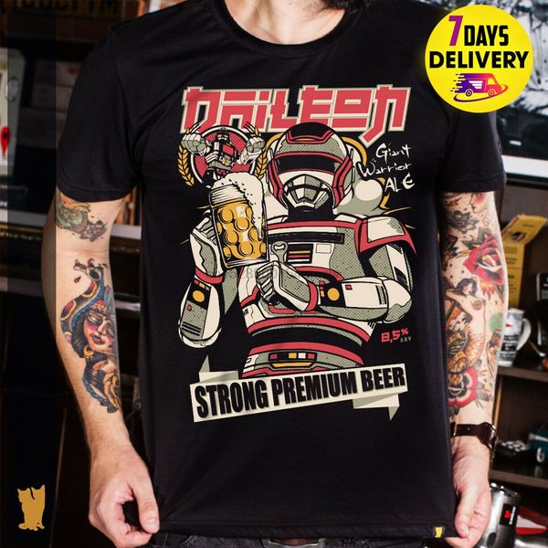 

jaspion daileon beer t shirt black size s-3xl
