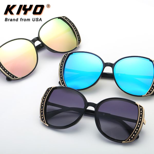 

kiyo brand 2020 new women men polygonal polarized sunglasses metal pc fashionsun glasses uv400 driving eyewear 3778, White;black
