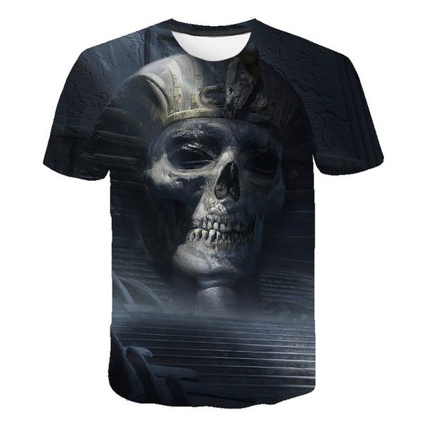 

colorful skull cosplay clown 3d print shirts funny oversized plus size men clothing