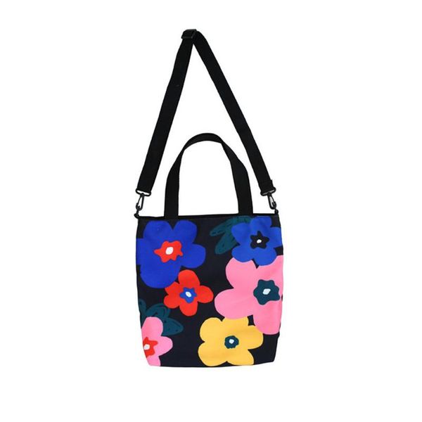

ocardian canvas students bag simple women's floral wild shoulder bag with zipper large messenger bandolera j14