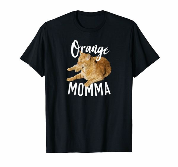 

orange momma tabby lover funny saying graphic t-shirt funny tee shirt