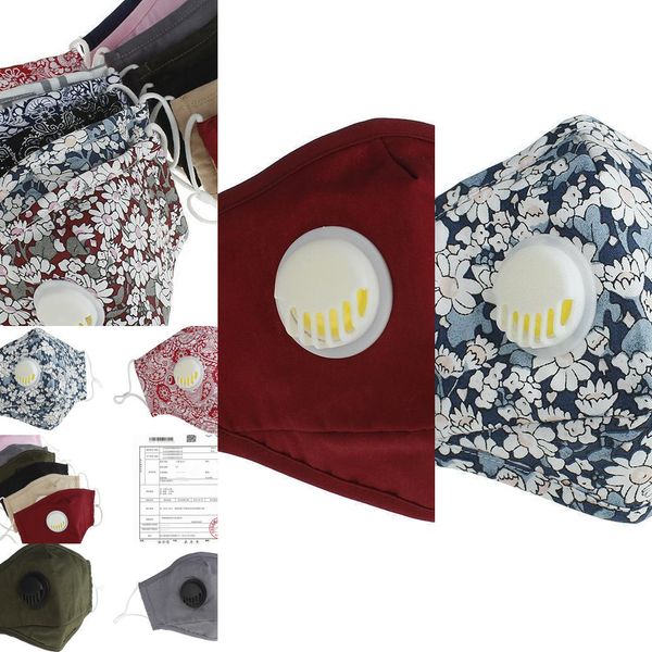 

mask reusable washable face masks anti-dust pm2.5 dhl valve protective cotton face masks c fptk rbam1