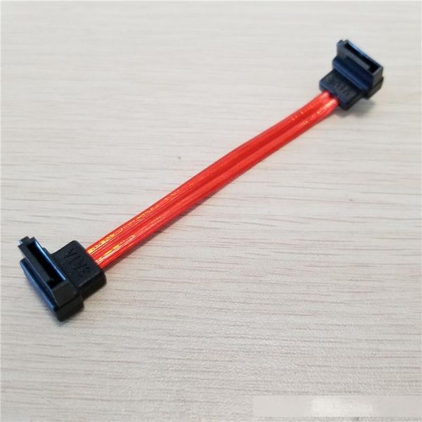 

10pcs/lot custom sata cable adapter data cable ultra soft red 10cm