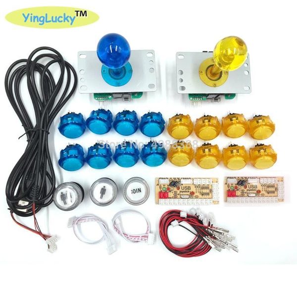 

yinglucky zero delay arcade joysticks diy kit usb encoder to pc arcade sanwa joystick sanwa push buttons for mame