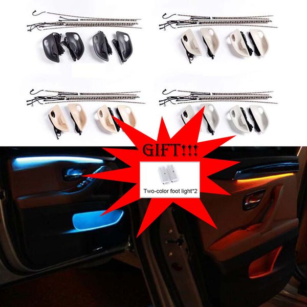 

car interior decorative led ambient door light stripes atmosphere light with 2 colors for 5 series f10/f11 2010-2020