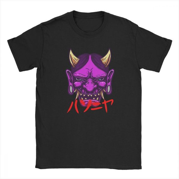 

hannya t-shirt man's japan demon scary t shirt fun purified cotton short sleeves tee shirt crew neck birthday gift clothes