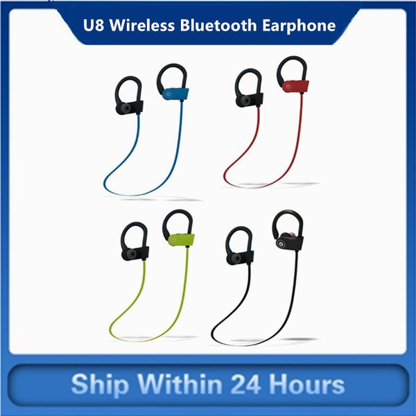 

new u8 wireless bluetooth sport running sweat-proof headset stereo music earphone wireless bluetooth earphone auriculares
