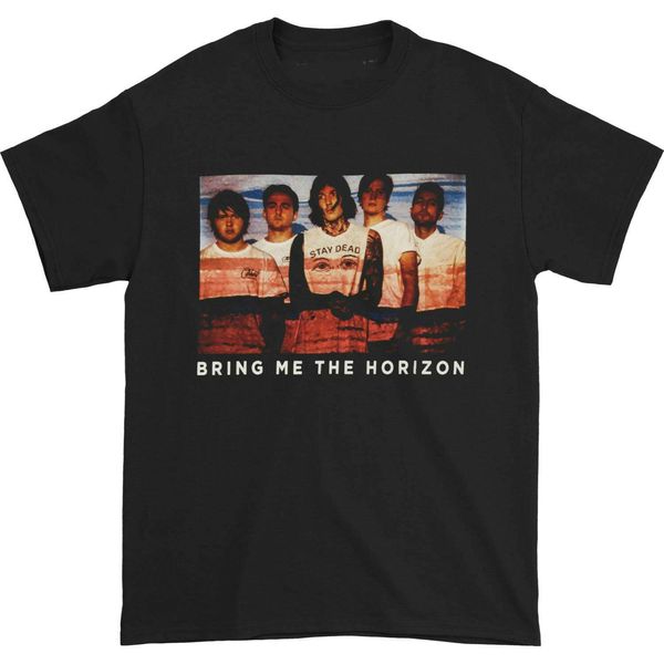 

bring me the horizon men's p lines t-shirt large black