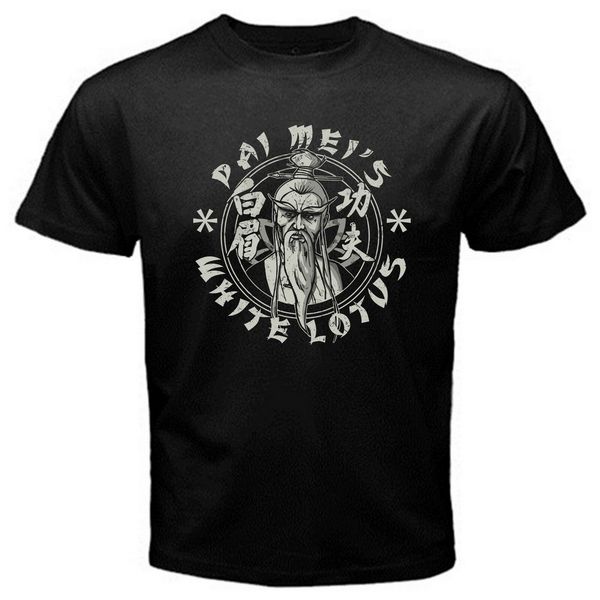 

pai mei white lotus kill bill kungfu shaolin martial art movie t-shirt black cotton tee shirt m xl 2xl 63xl