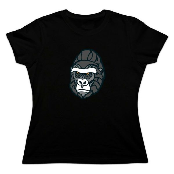 

gorilla face women's novelty t-shirt for youth middle-age old age tee shirt