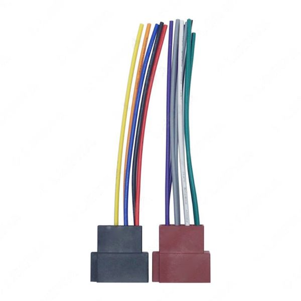 

2020 new universal car stereo female iso- radio plug adapter wiring cable stereo harness