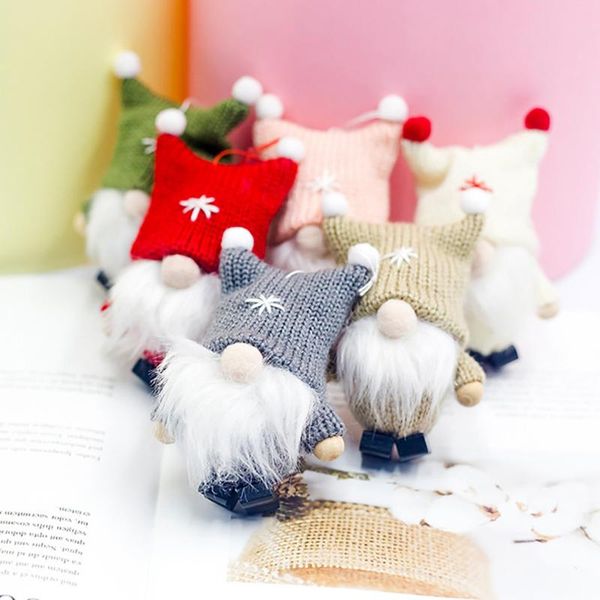 

christmas decorations wool cute gnome doll pendant creative tree decoration