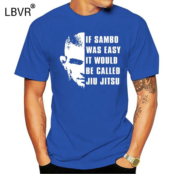 

khabib if sambo was easy it would be called jiu jitsu men's t shirt