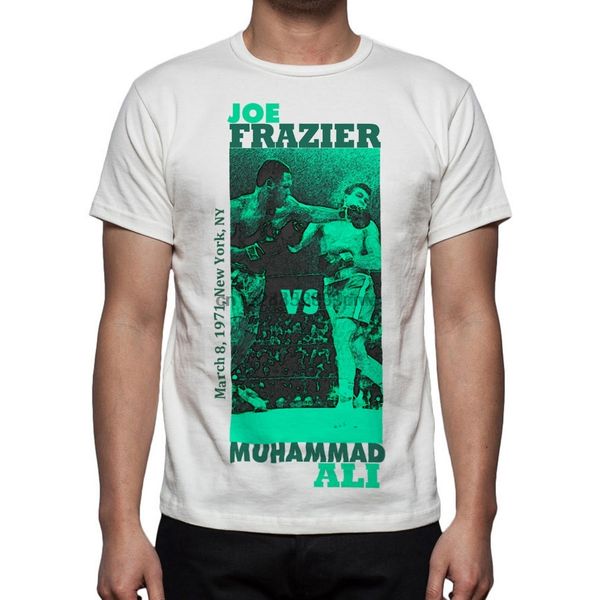 

мужские бокса бой джо фрейзер против мохаммеда али кассиус клей t-shirt m59