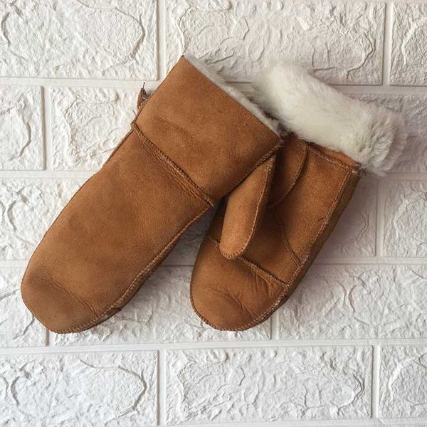 

перчатки зимние перчатки меховые варежки для женщин новая зима теплая натурального меха овчины шерсти перчатки из натуральной кожи для дам, Blue;gray