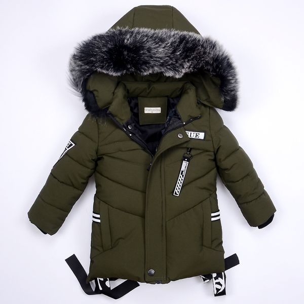 

kids winter jackets for boys warm coat boys clothes snowsuit outerwear & coats children baby fur hooded jacket infant parkas, Blue;gray