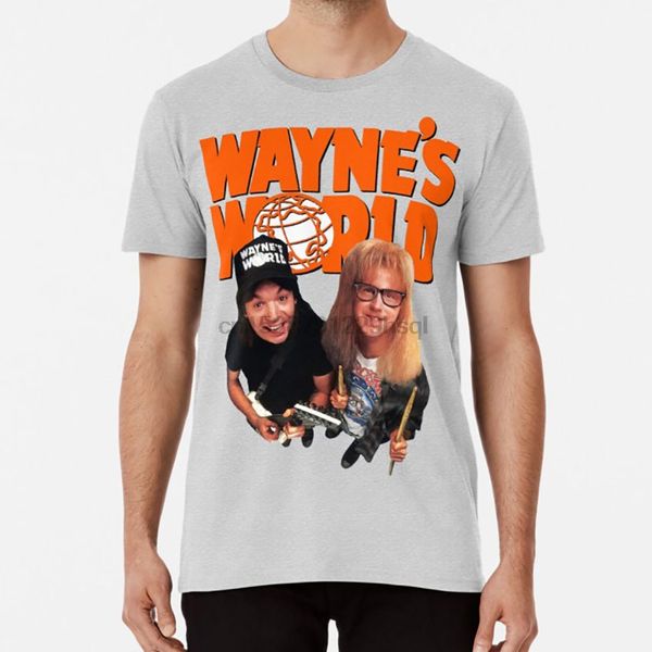

wayne world тенниска уэйн waynes мир мир комедии классический металлический рок тяжелый хард рокер