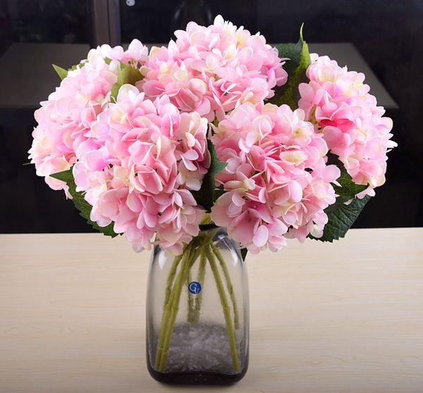 

artificial flower hydrangea fake flower wedding decoration mariage party flores artificiales home decor