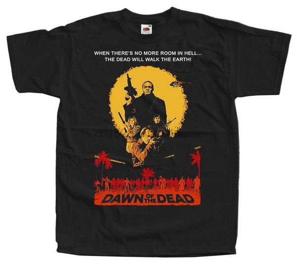 

dawn of the dead movie poster men funny t shirts streetwear harajuku tshirt gym t shirt short sleeves tee shirt big size men