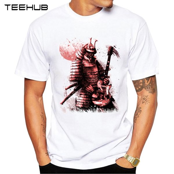 

2019 teehub men's fashion anime samurai printed short sleeve t-shirt hipster o-neck design cool desgin tee