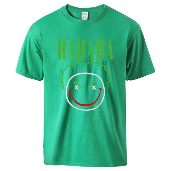 

joker hahaha смешные печать tshirt мужчина 2020 лето хлопка с коротким рукавом спортивная tshirts прохладный повседневная дряблая fit tshirt