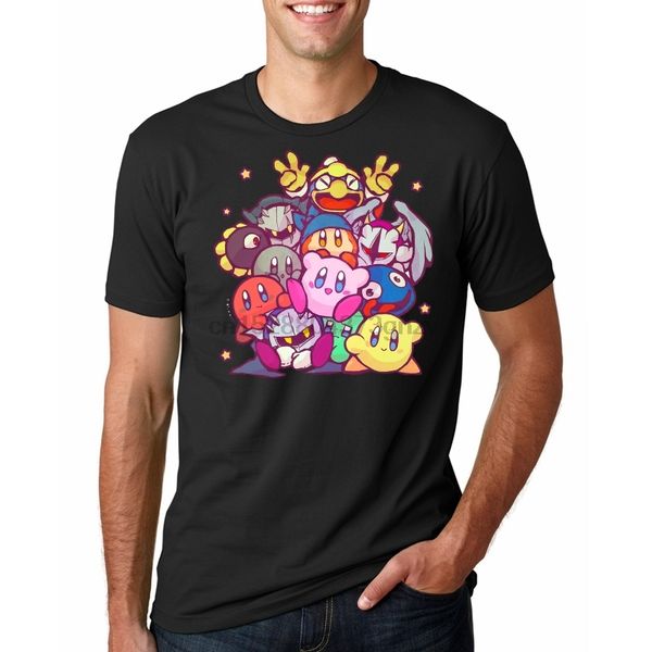 

мужчины funy тенниску кирби с коротким рукавом o-образным вырезом топы tee мужчин футболку