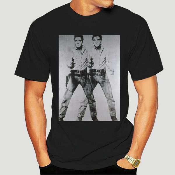 

elvis, andy warhol, pop art, retro, 1960's, gunslinger, g200 ultra cotton harajuku fashion classic unique t-shirt-1624a