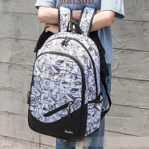 

college style backpack lapbags 16 inch large capacity school for women men boy girl preppy style schoolbag