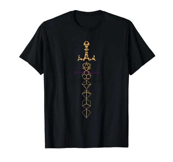 

brand men shirt bronze dice sword dice set collector nerdy d20 t shirt