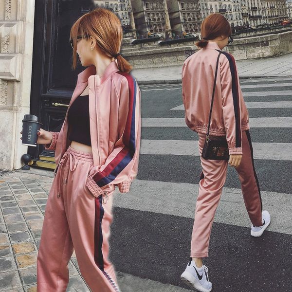 

2019 new women's spring elegant two-piece set summer nightclub korean style leisure suit fashion coat coat fashion 8683 0odcd, Gray