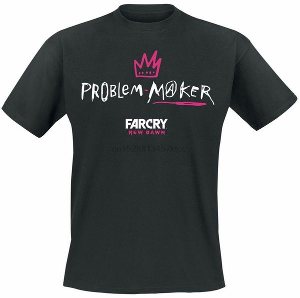 

far cry new dawn problem maker tee t shirt black t-shirt loose size ajax