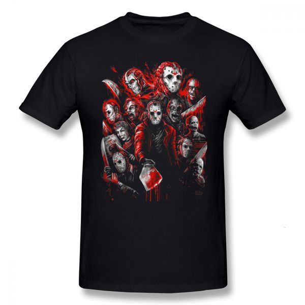 

hkfz jason voorhees t shirt jason voorhees many faces of t-shirt cute short sleeve tee shirt graphic 5x classic cotton tshirt
