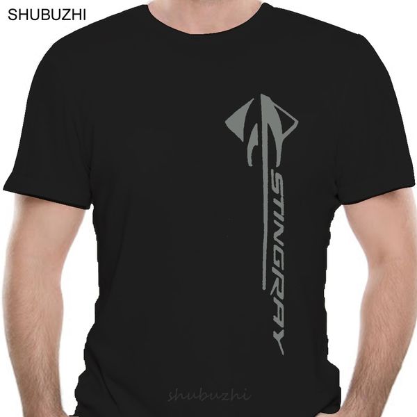 

corvette c7 men's stingray black side t-shirt male brand teeshirt men summer cotton t shirt