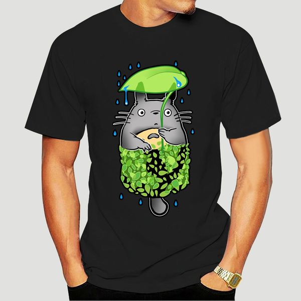 

men short sleeve tshirt pocket totoro t shirt women t-shirt-3749a