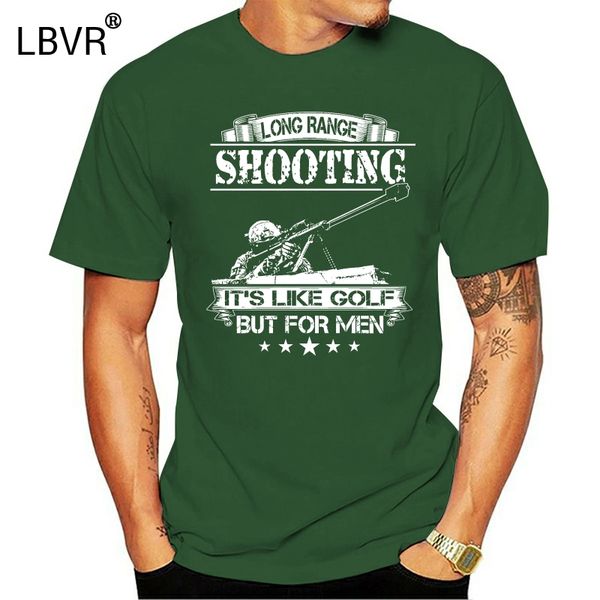 

2020 long range shooting it's like golfer but for men shirt summer style tee shirt