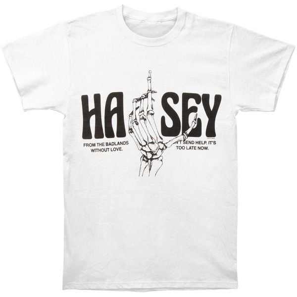 

halsey men's from the badlands men's t slim fit t shirt white