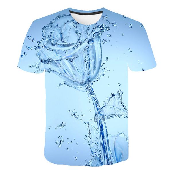 

abstract 3d crystal flowers fashionable man 3d print shirts harajuku hentai hippie men clothing