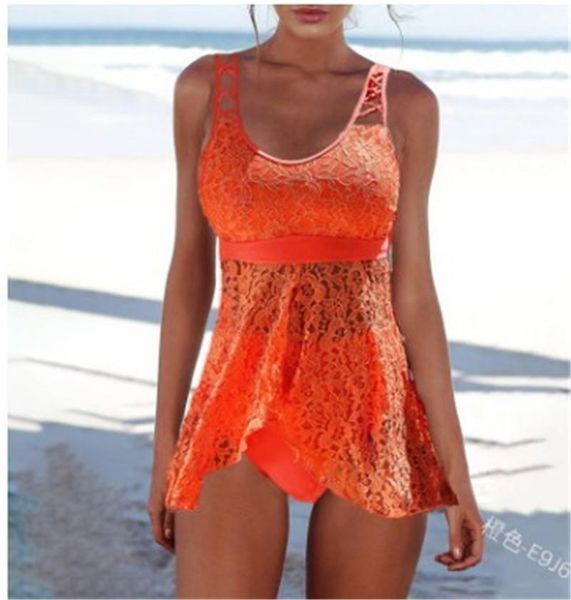 

swimwear fit u neck female clothing plus size slim summer swimsuit solid color hollow out, White;black