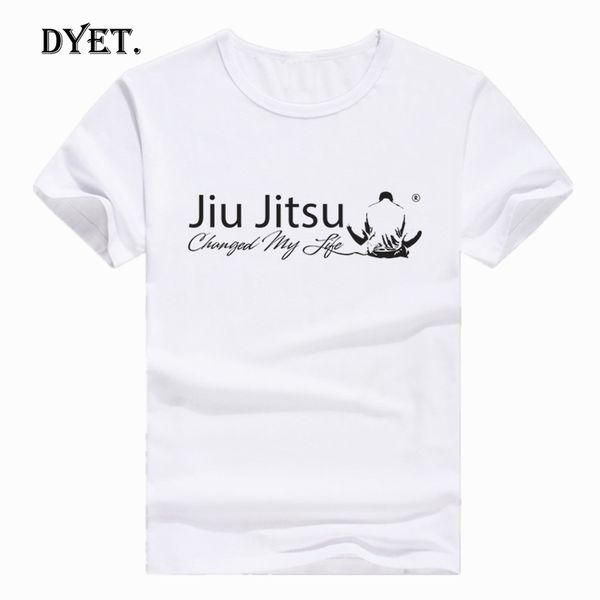 

asian size print jiu jitsu fitness t-shirt short sleeve o-neck tshirt for men and women hcp338
