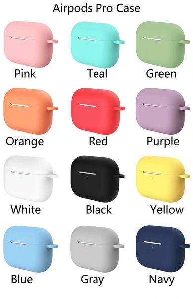 

silicone case for apple airpods pro new arrival sleeve pouch for air pods earphones soft tpu ultra thin protector cover with hook