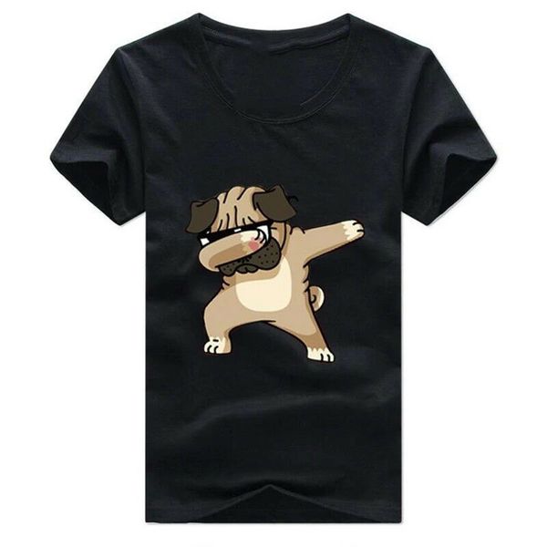 

собака dab футболка для мужчин прохладный собак прикладывая t-shirt повседневный t-shirt высокое качество мужской женский футболочку