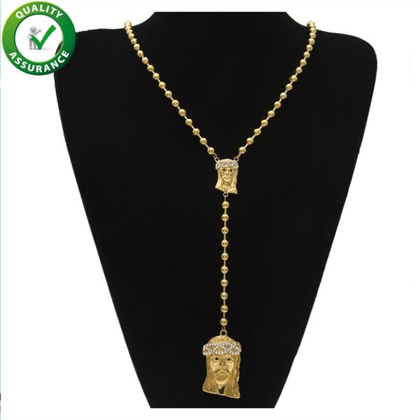 

Hip Hop Jewelry Mens Iced Out Chains Jesus Piece Necklace Luxury Designer Pendant Bling Shiny Gold Rapper Chain Fashion Pandora Style Charms