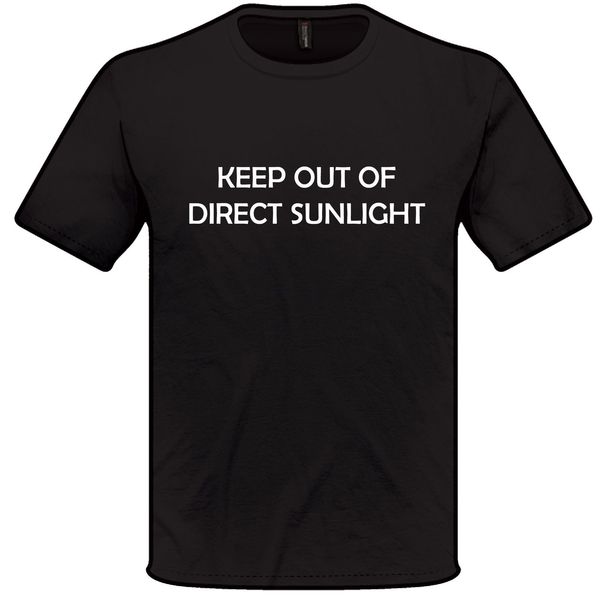 

keep out of direct sunlight funny men t shirt 2018 summer tee