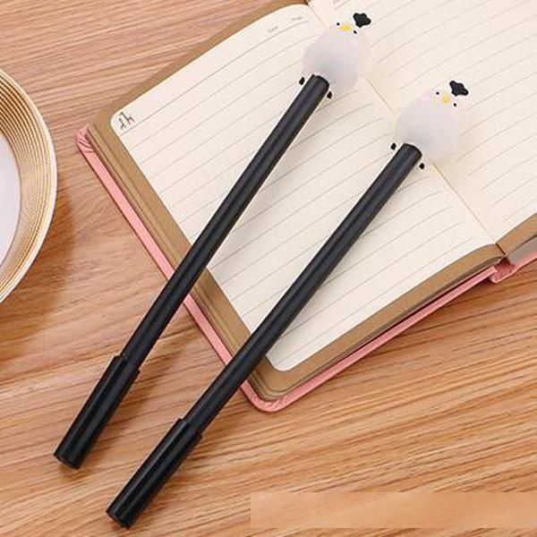 

chick gel pens 0.5mm creative cartoon neutral writing pen lovely black signature pens office and students stationery wholesale 0021std