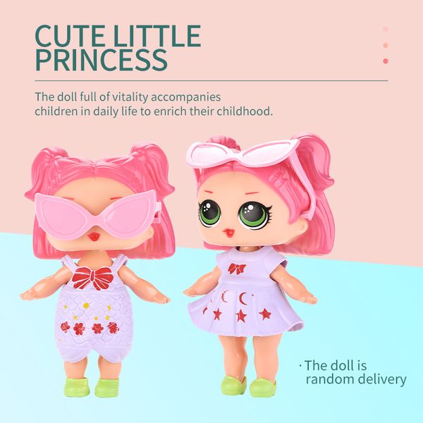 

children toys 2020 new cosmetic set doll toy kid lucky doll girl with light and music