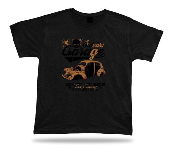 

brand 2019 new t shirt man cotton men clothing birthday gift idea old car garage junk classic vintage retro logo tee shirts