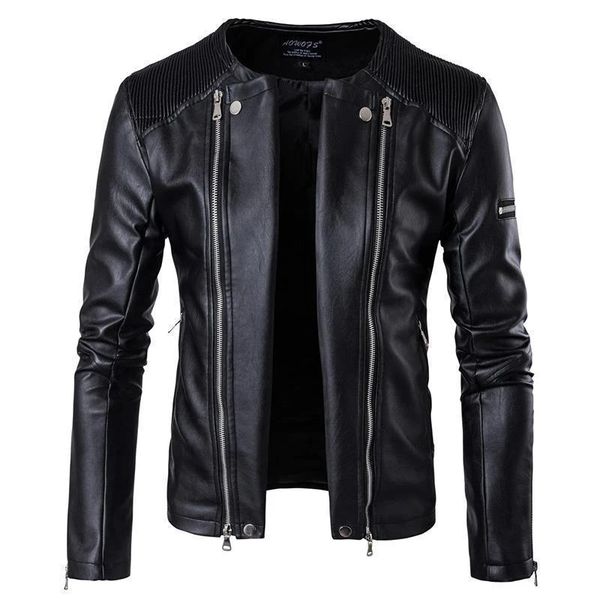 

2020new fashion women smooth motorcycle faux leather jackets ladies long sleeve autumn winter biker streetwear black pink coat