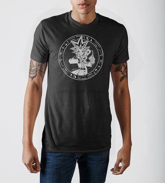 

yu-gi-oh black and white splattered t-shirt