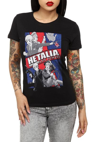 

мода женские футболки женские летние футболки hetalia оси powers девушки t-shirt