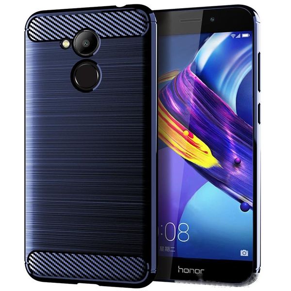 

for honor 6c pro power phone case brushed carbon fiber texture soft tpu phone case protective back cover